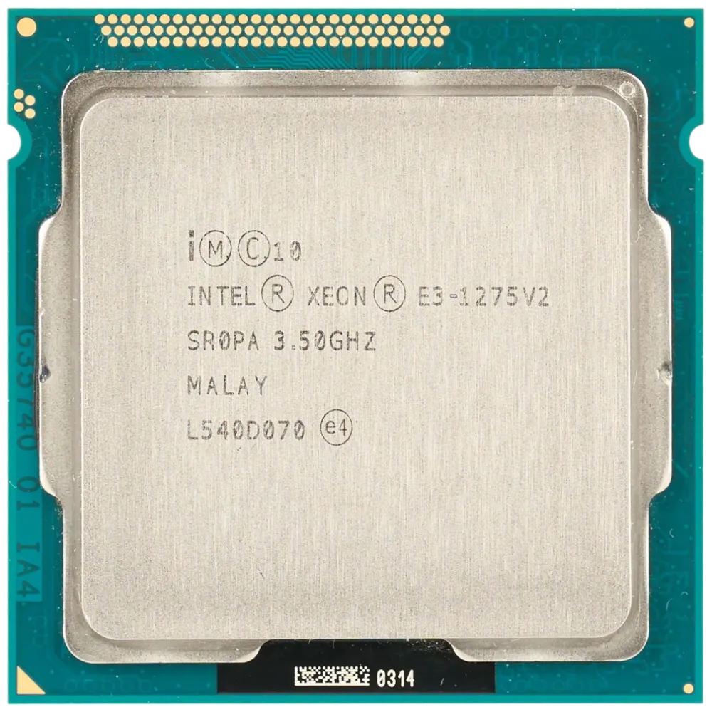 Xeon® E3-1275 v2 4/8 Ядер 8 МБ кэш-памяти, частота 3.50 ГГц