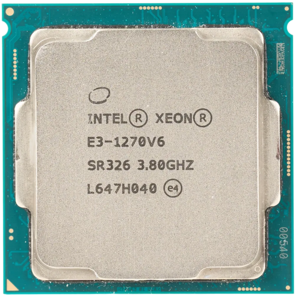 Prezentare generală a procesorului Intel Xeon E3-1270 v6 cu 4 nuclee, 8 fire și frecvență de bază de 3.8 GHz