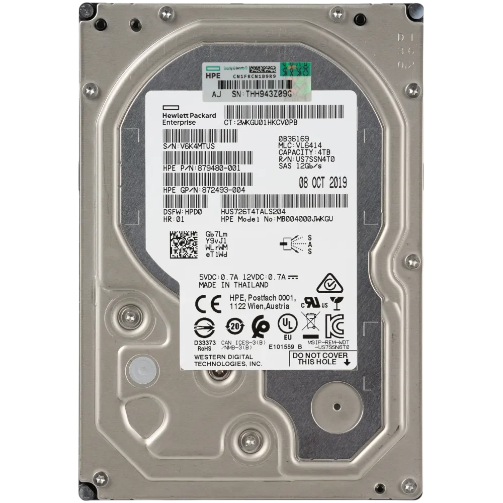 HPE 879480-001-SC 4TB 7200RPM 3.5in SAS-12G