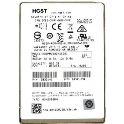 800 GB HGST Ultrastar HUSMM1680ASS201 SAS SSD 12Gb/s