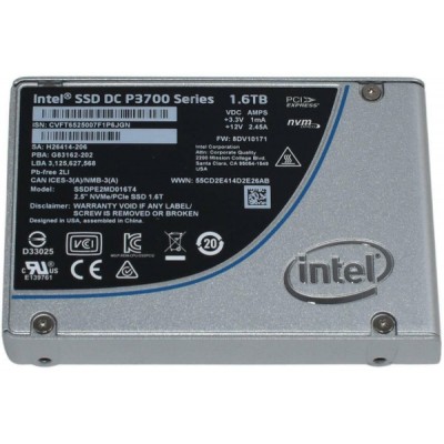 1.6 TB Intel P3700 SSDPE2MD016T401 Enterprise U.2  NVME PCI-E 3.1