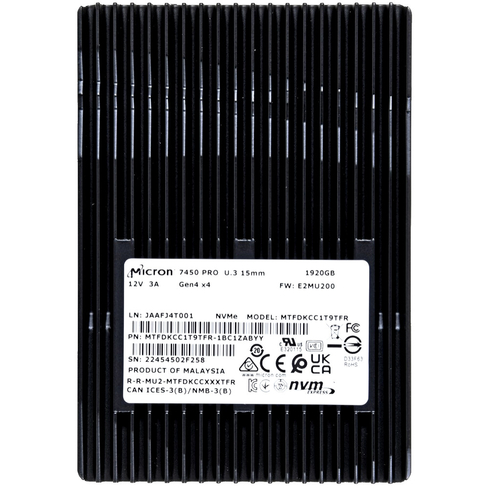 1,92 Tб Micron MTFDKCC1T9TFR 7450 PRO U.3