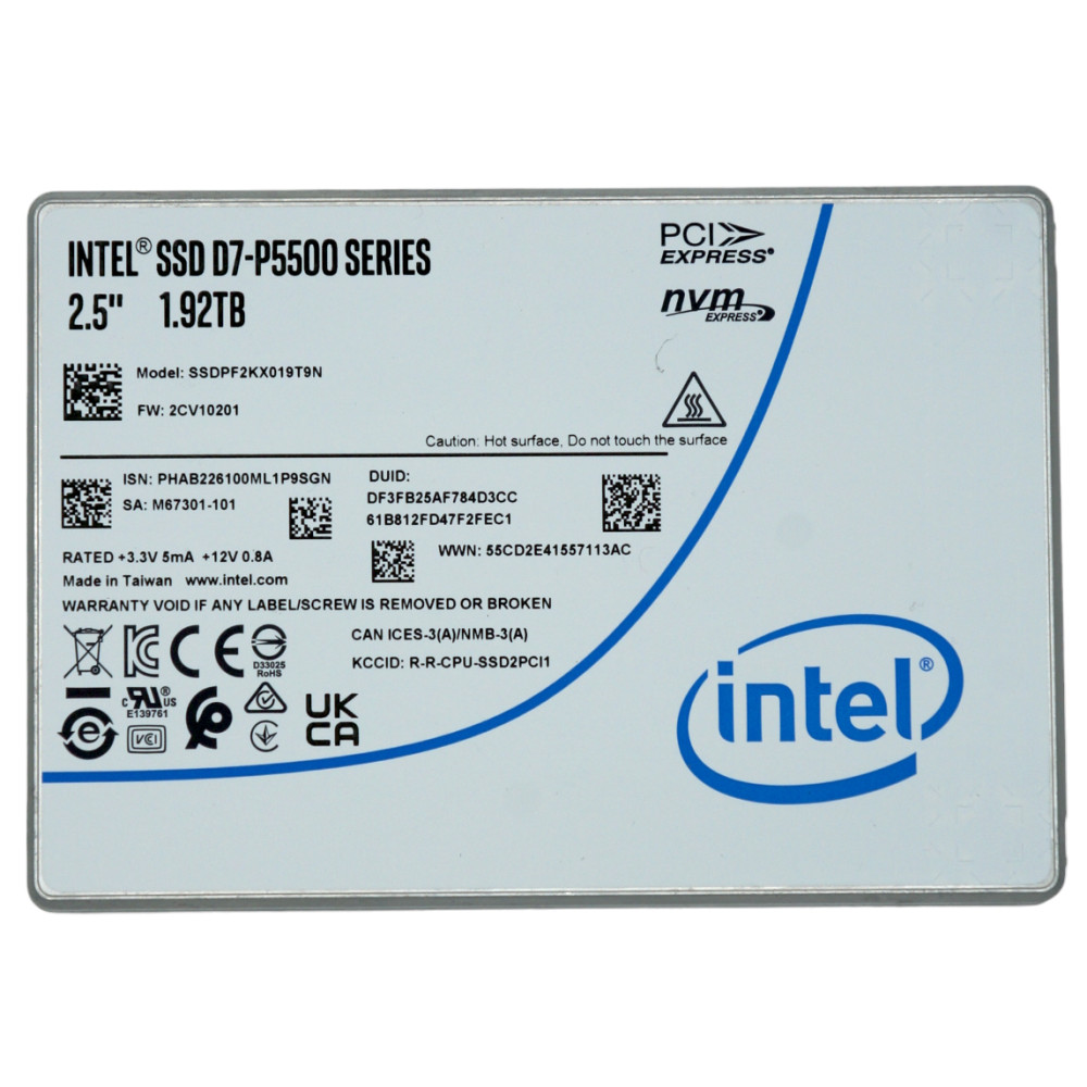 1,6 Tб Intel P5500 SSDPF2KX019T9N1 1.92TB PCIe