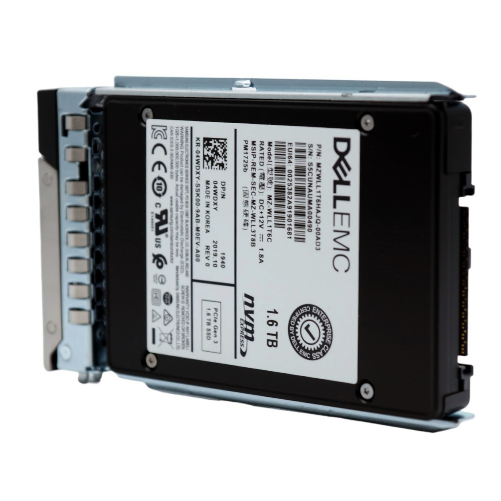Dell  4WDXY 1.6TB SSD PCIe 3.0 x4 NVMe U.2