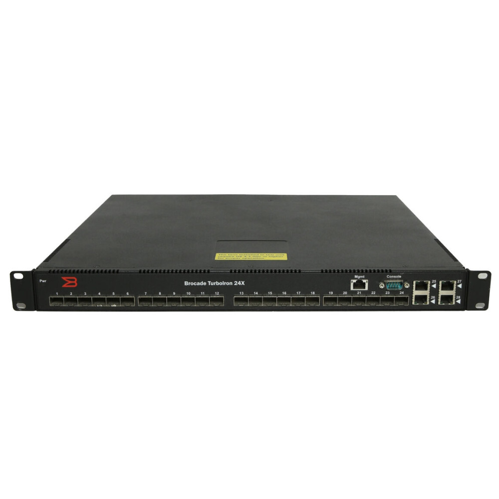 H1: Explorați Capacitățile Excepționale ale Switch-ului Brocade Turboiron 24X-AC cu 24 de Porturi 10Gbe Sfp+ și 4 Porturi Gigabit 1Gbe